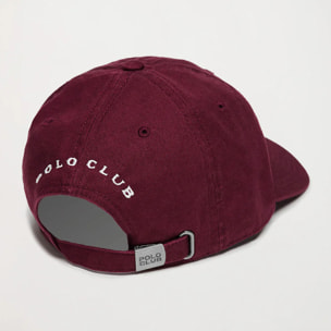 Gorra burdeos con logo bordado Rigby Go