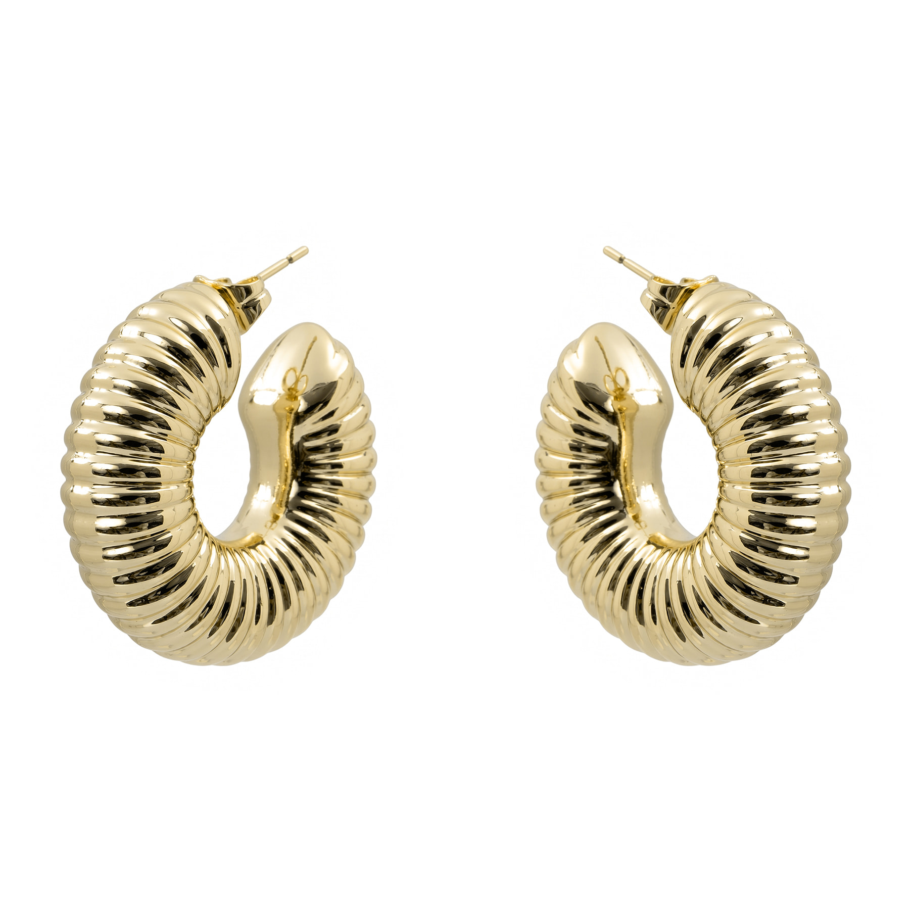 Pendientes Namalor acabado oro amarillo 18k