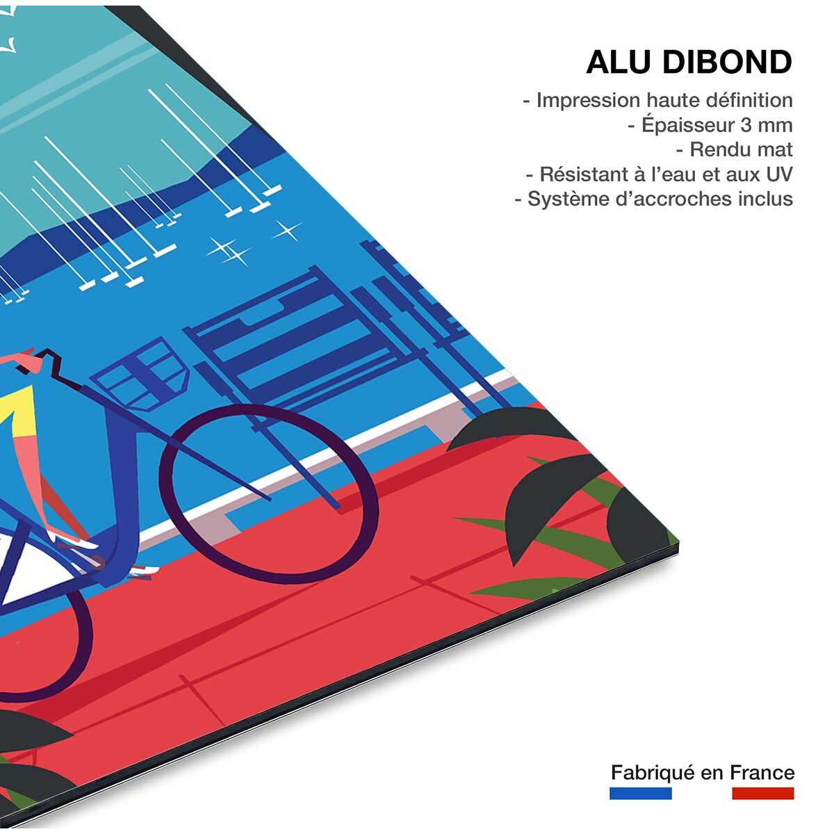 Tableau la baie des anges Tableau alu Dibond