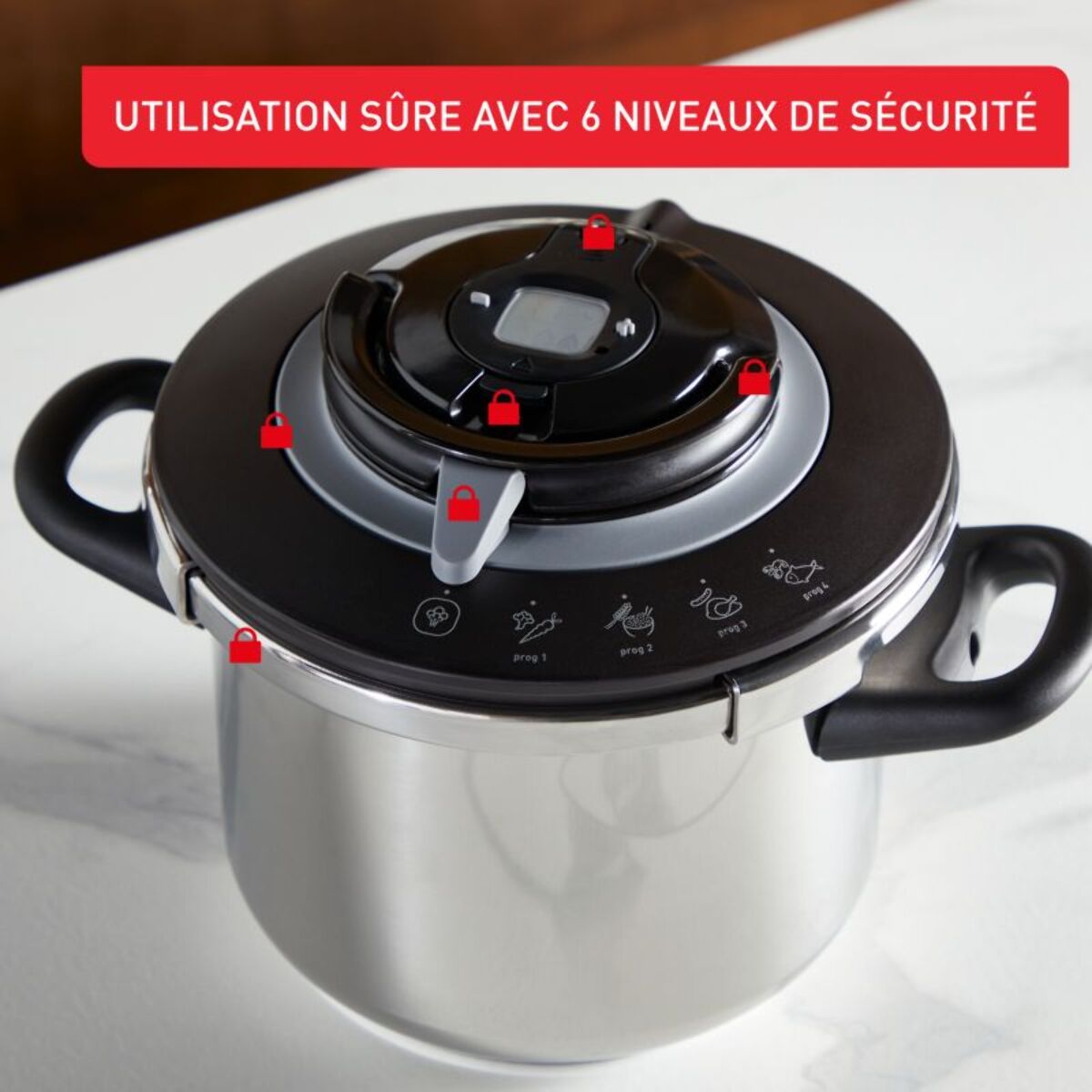 Autocuiseur SEB Clipso+ Chef 6L