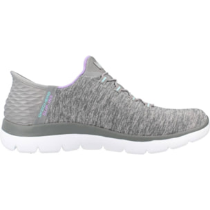 Sneakers De  Mujer Slip-ins: Summits- Dazzling Haze Gris