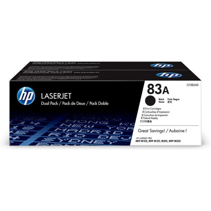 Toner HP CF283AD (2 toners)