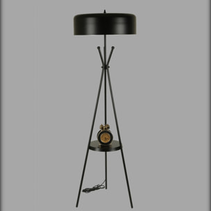 Lámpara de pie - Negro, 50x50x165