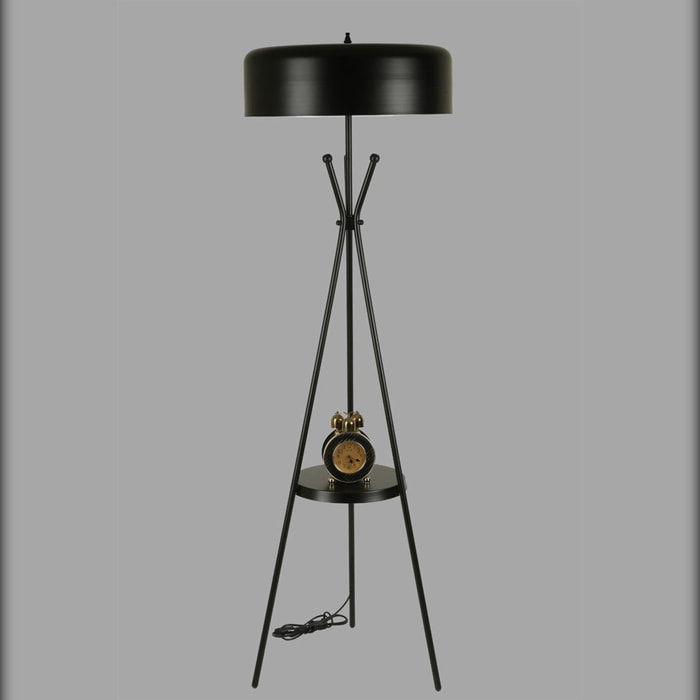 Lámpara de pie - Negro, 50x50x165