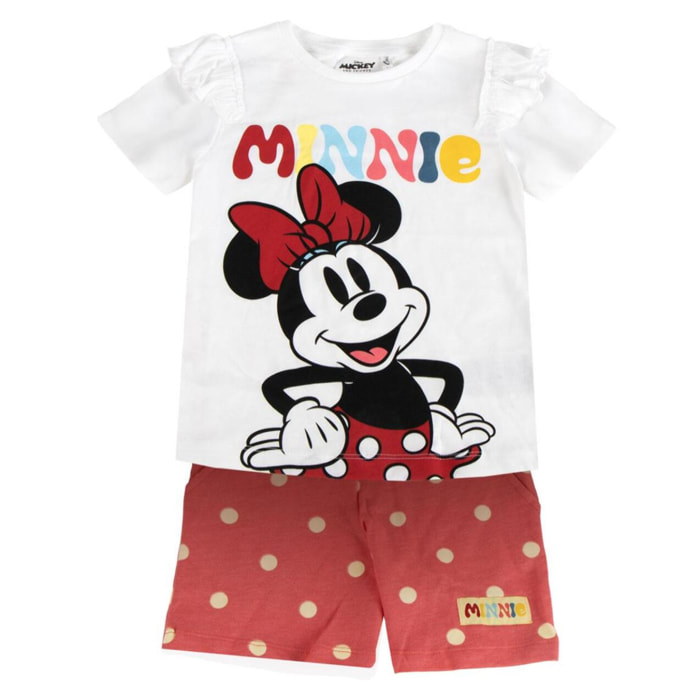 Conjunto 2 Piezas Minnie Mouse - Color Coral