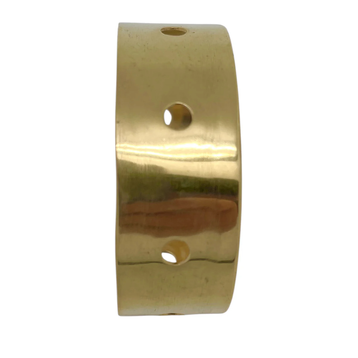 Brazalete pulsera ancha latón Camino dorado chapado Gloria Mago design