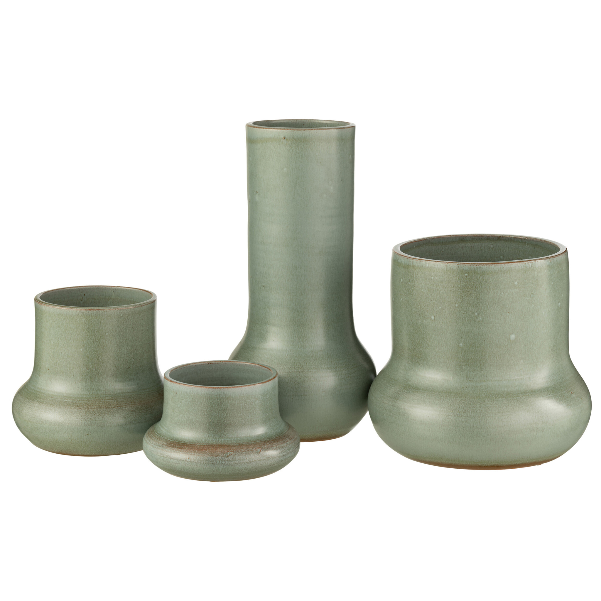 J-Line vase Organique - céramique - bleu/gris - 40 cm de hauteur