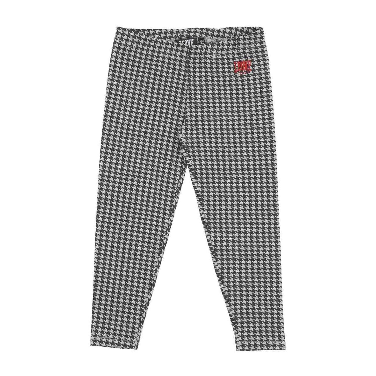 Leggings universitarios de damasco para niñas.