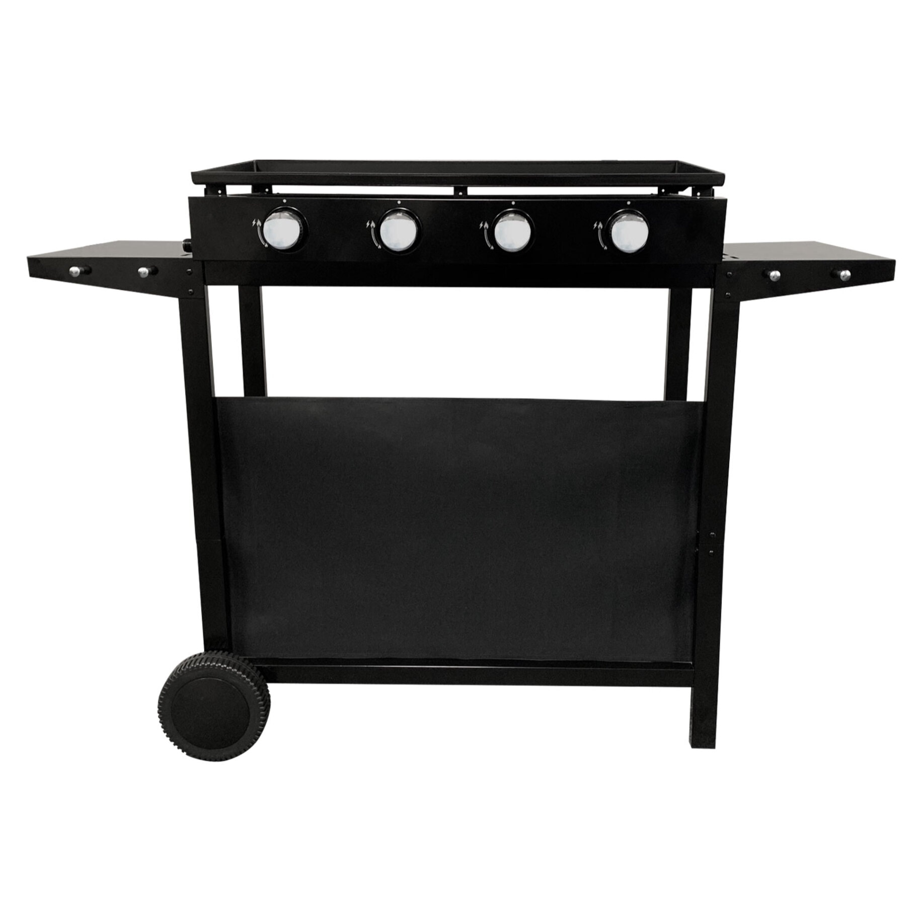 Plancha au gaz MÉRIDA 4 brûleurs + chariot