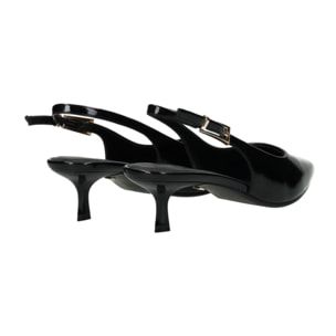 Décolleté sling back Donna Tata Italia Nero