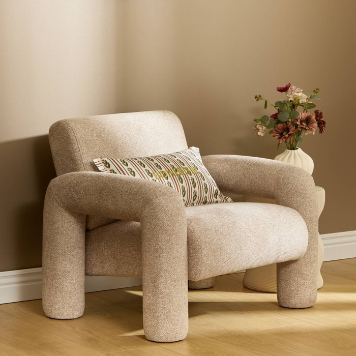Fauteuil Elyon H.72cm beige