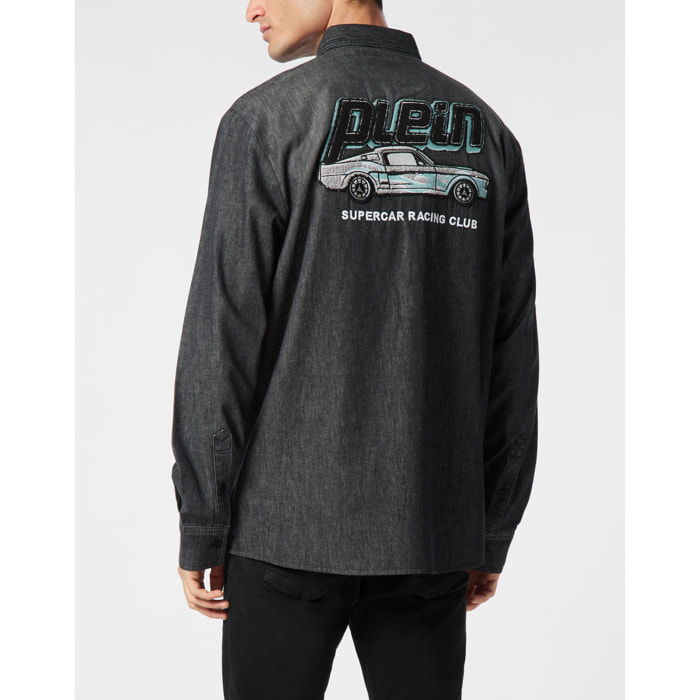 PHILIPP PLEIN Camisa vaquera RACING