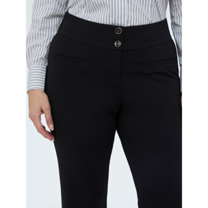 Fiorella Rubino - Pantalones Flare en tejido stretch - Negro