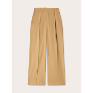 Motivi - Pantaloni fluidi larghi con pieghe - Beige