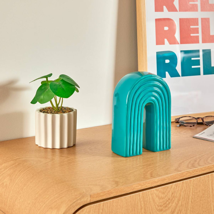 Déco à poser arche Flow vert 13,3x6,2cm