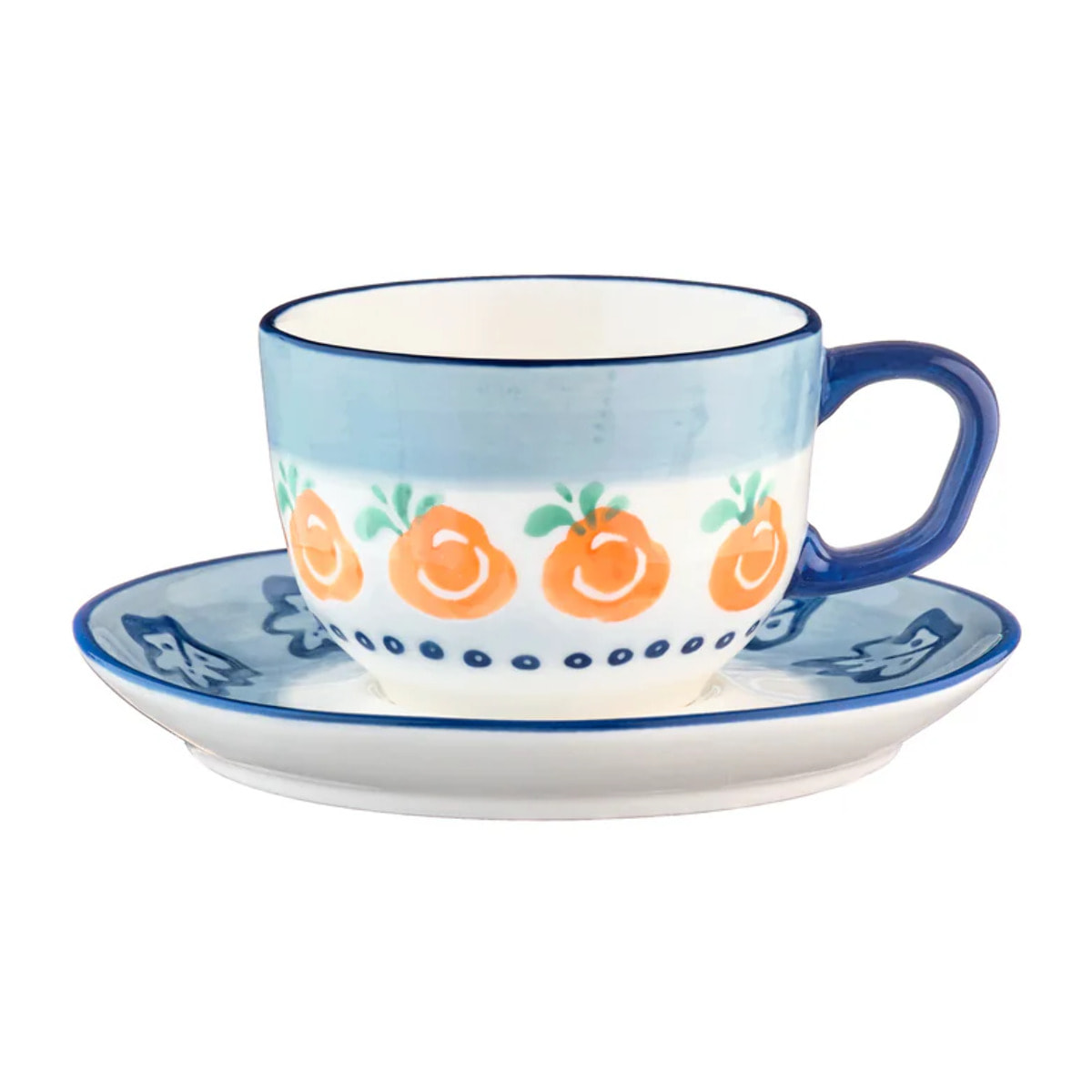 Tasse NAPOLI 20cl et soucoupe Ø15cm - 8 pièces - Agrume