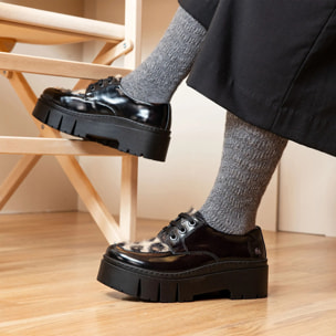 Zapatos 1765 NAPPA SHINNY BLACK-TORUN / LEEDS color Black-torun