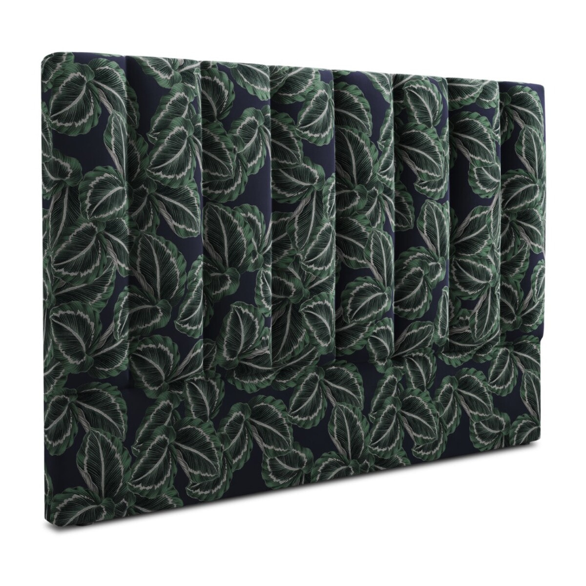 Tête de lit "Camargue" 140x120cm en velours motif de la jungle