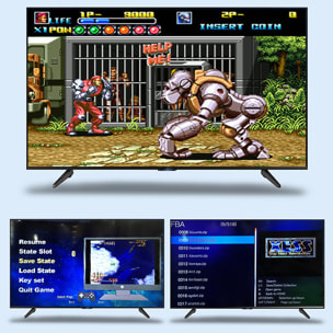 Consola videojuegos conexión a tu pantalla TV. Soporta 4K. Incluye 13.000 juegos y dos mandos inalámbricos.