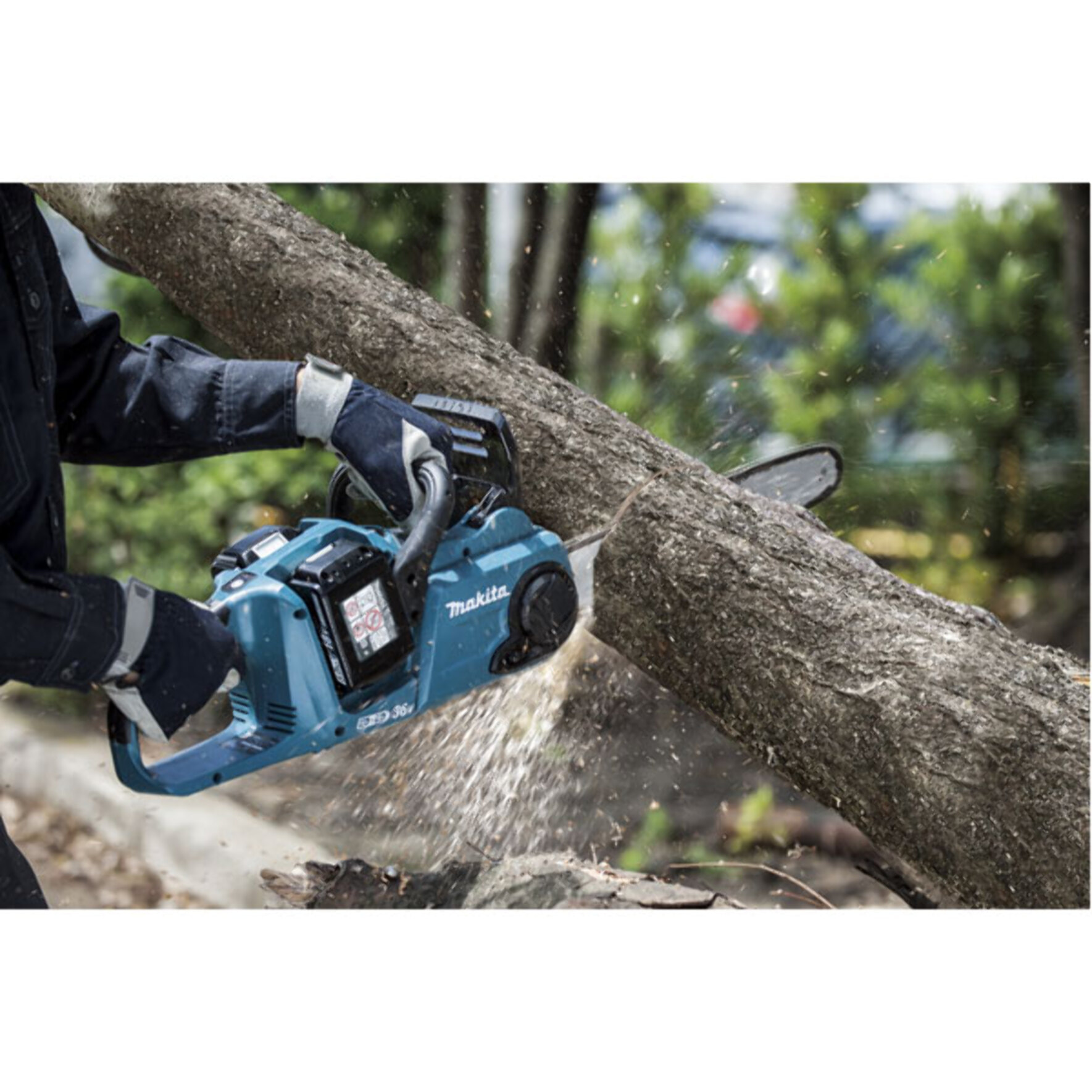 Motosierra sin cable - MAKITA - 36V = 2x18V Li-Ion - Sin batería ni cargador - Guía de 35 cm - DUC353Z