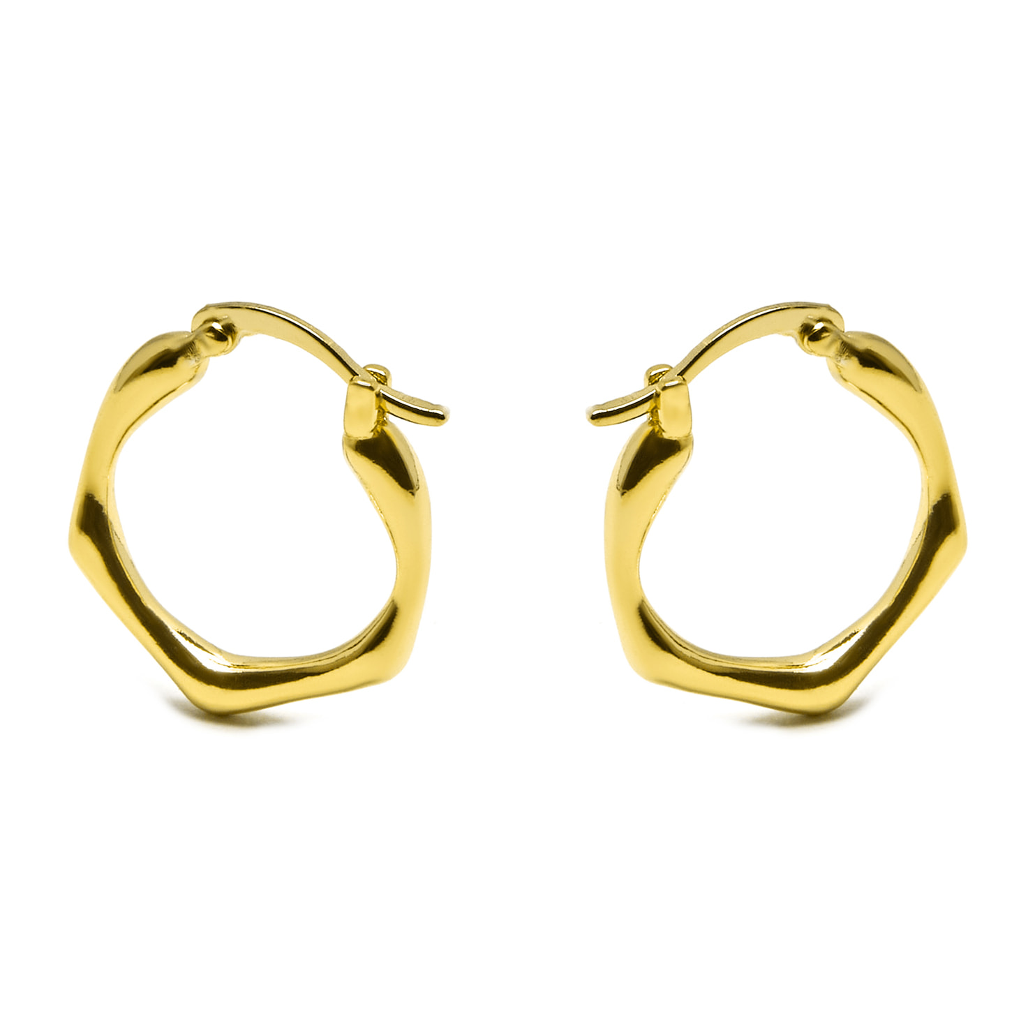 Pendientes acabado oro 18K