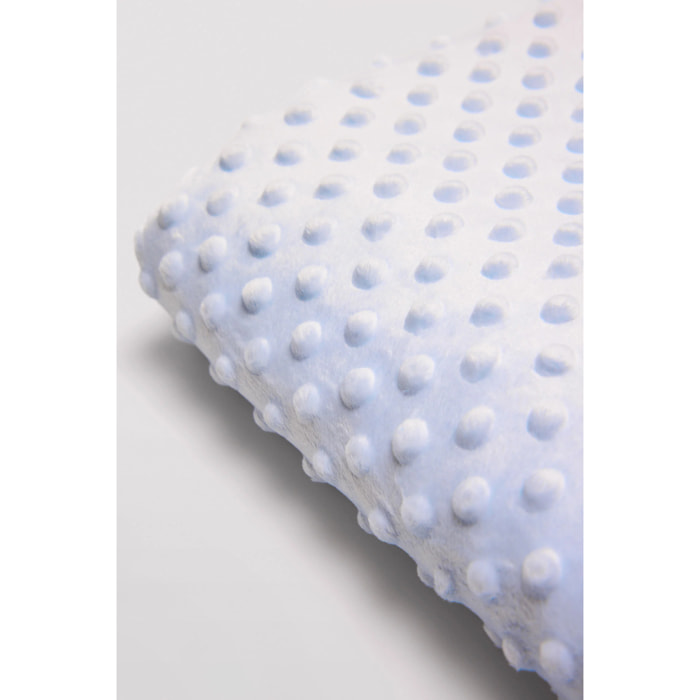 Copertina per neonato con pois azzurri