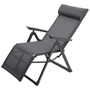 Fauteuil de jardin inclinable Decima Ardoise & Gris quartz