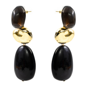 Pendientes Zulis acabado oro amarillo 18k