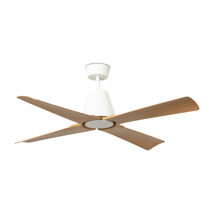 TYPHOON M LED Ventilatore a soffitto bianca/legno