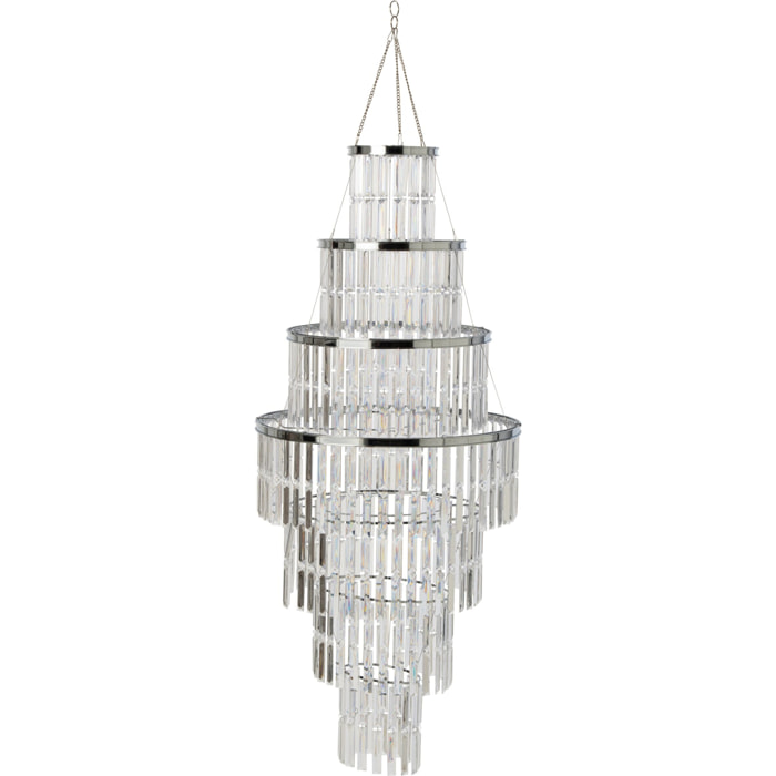 J-Line abat-jour lustre moderne - acrylique - transparent - large