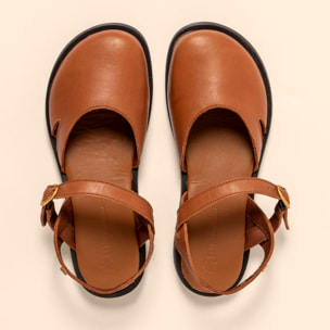 Sandalias N5874 SOFT NAPPA CUERO/ ARENISCA color Cuero