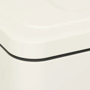 Poubelle Nova avec Pedale 2x30L Beige 45,5x36,5x67 cm