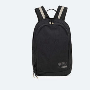 Mochila Sostenible de Doble Compartimento Negra TECA RECYCLED. BACKPACK.