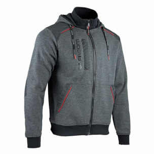 Sweat zippé FACOM Jumper Gris/Noir/Rouge Taille S - FXWW8000E-S