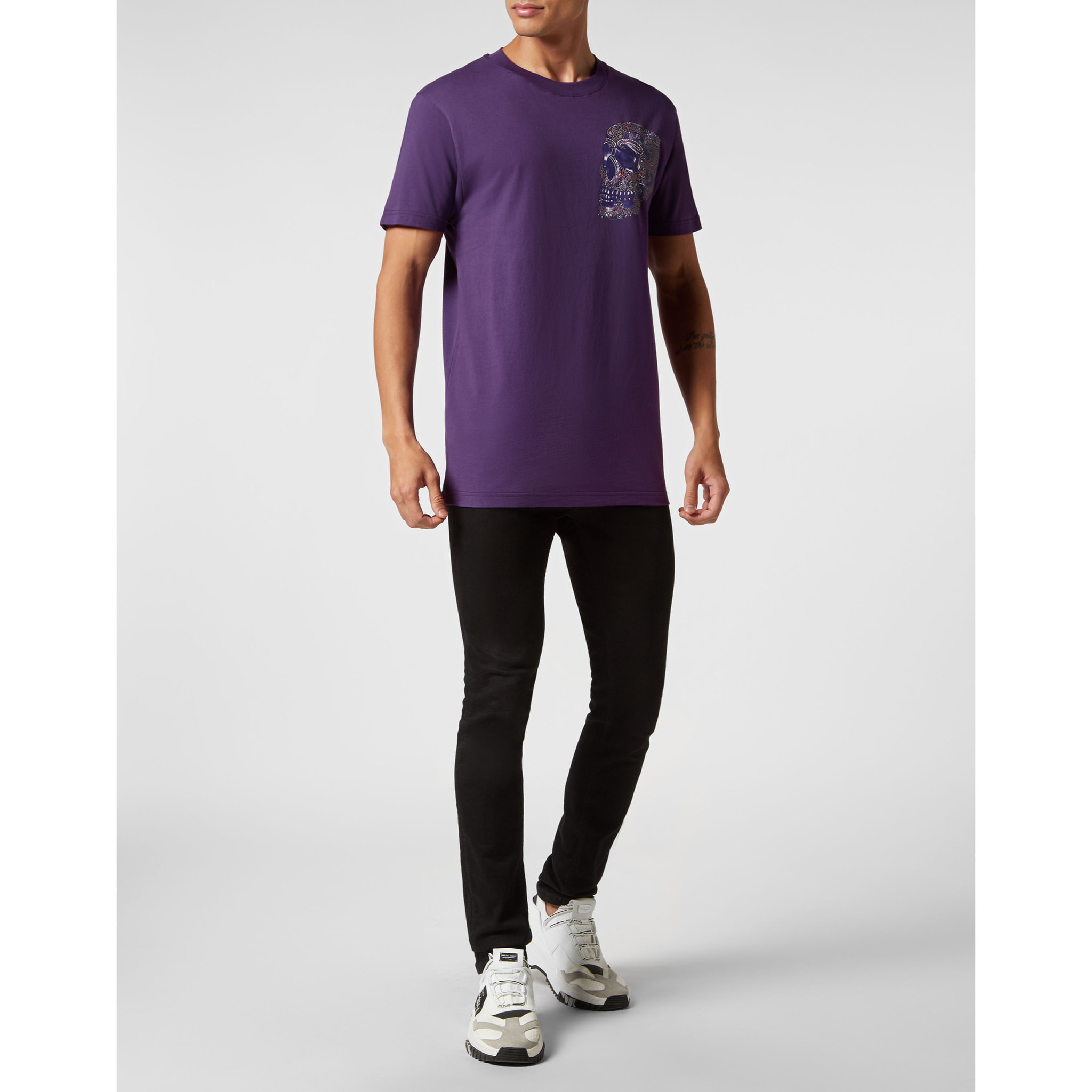 PHILIPP PLEIN T-Shirt Round Neck PAISLEY