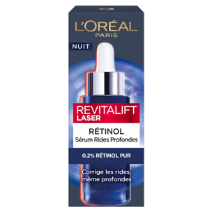 L'Oréal Paris Revitalift Laser Sérum Nuit Rétinol Pur Rides Profondes 30ml