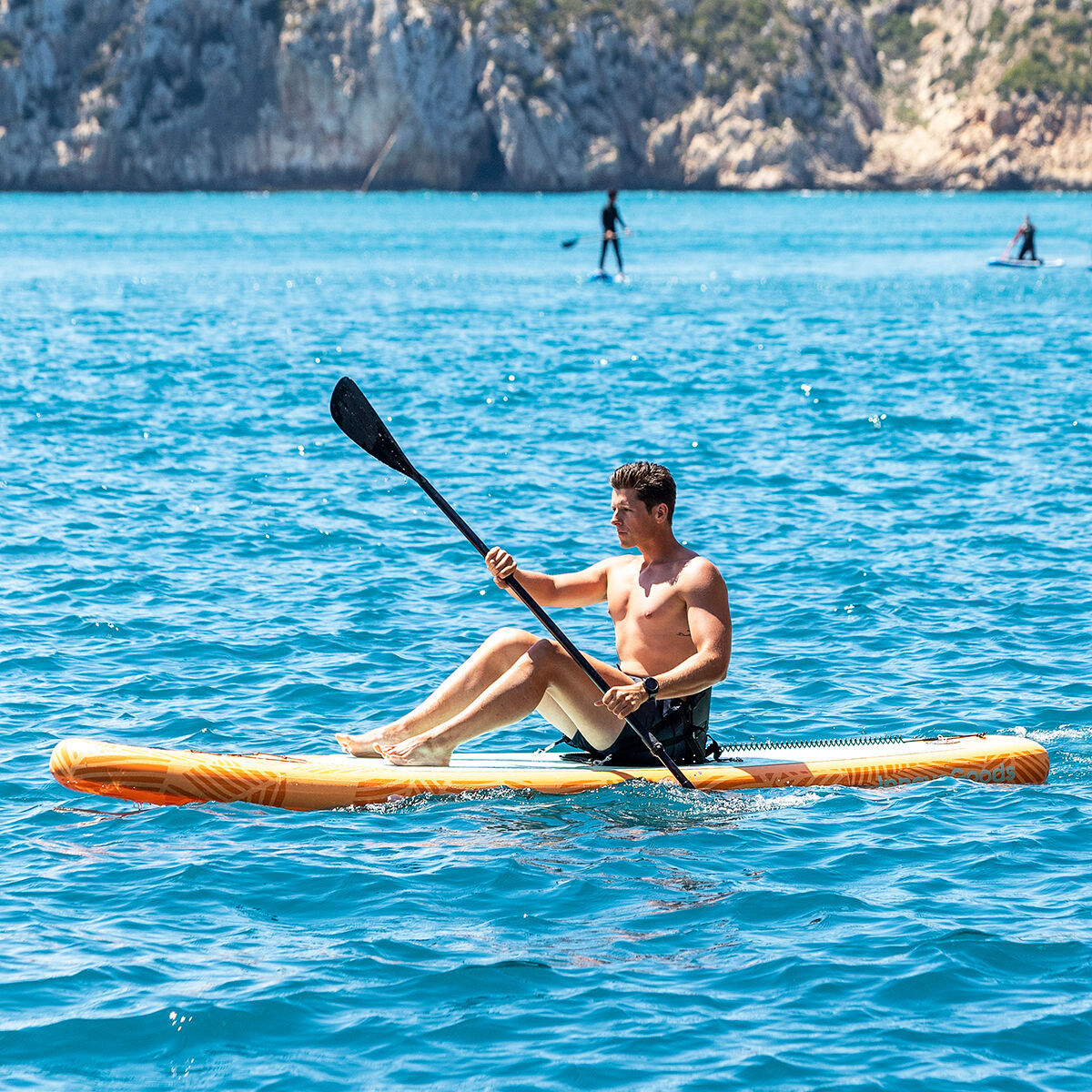 Planche de Paddle Surf Gonflable 2 en 1 avec Siège et Accessoires Siros InnovaGoods 10'5" 320 cm