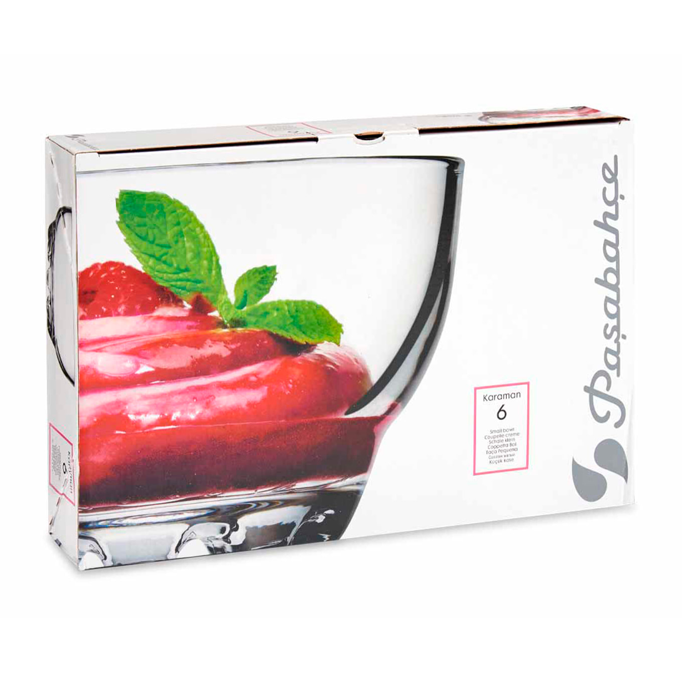 DAM Set 6 boles cristal karaman 275ml 33,5x6,6x22,5 Cm. Color: Transparente