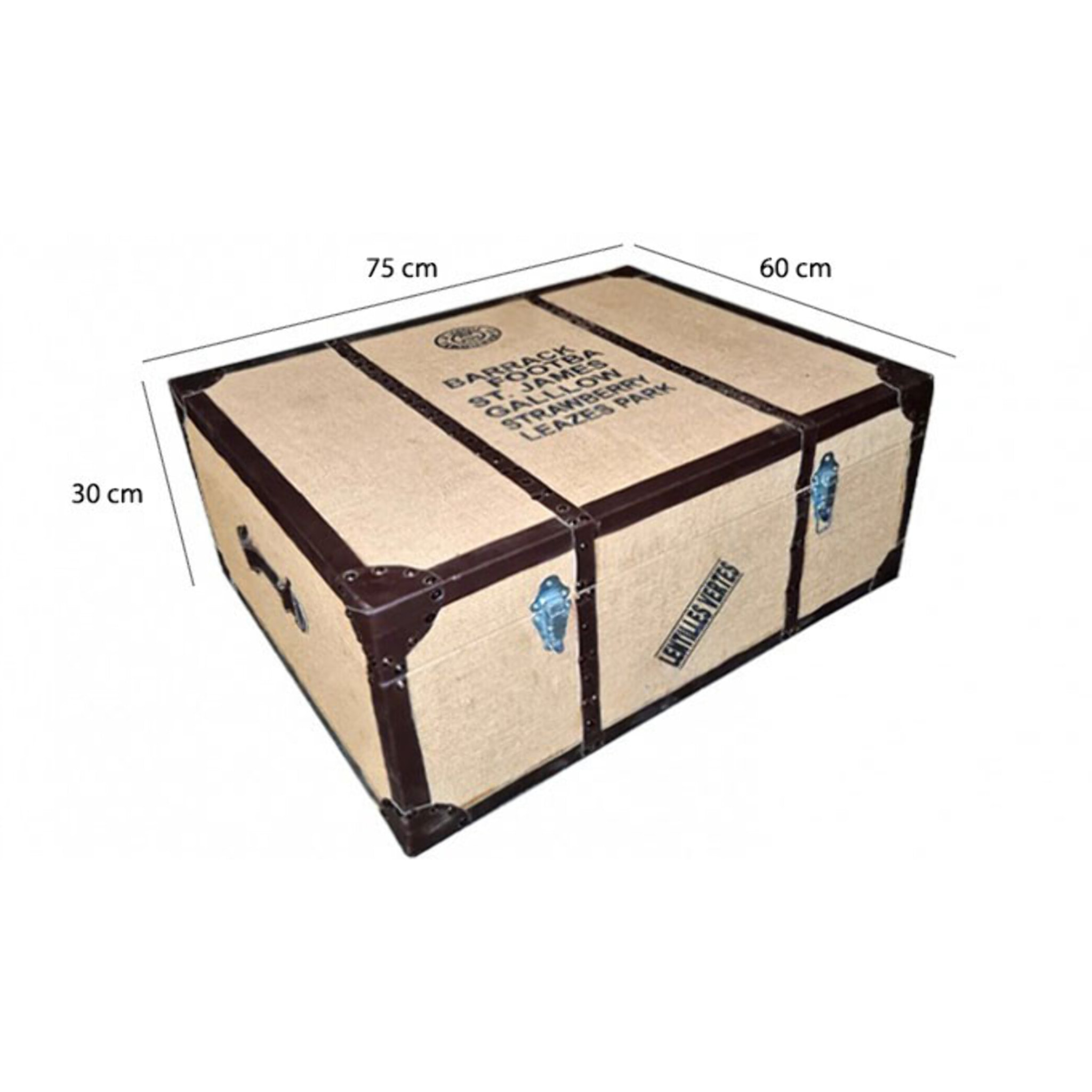 Table basse coffre de voyage - espace rangement - TRAVEL