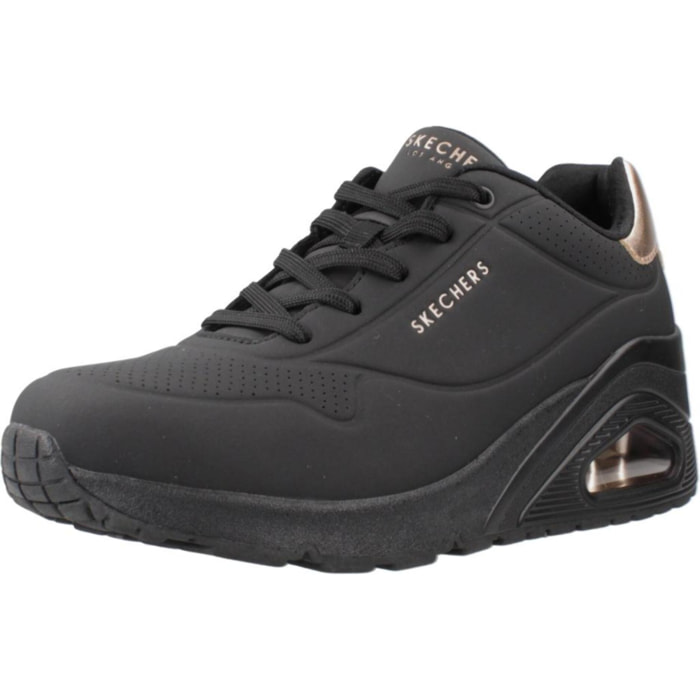 Sneakers De  Mujer Uno Wedge - Hi Steps Negro