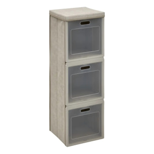 Rangement 3 cases pliable Cube'N Door 30,5x91cm beige