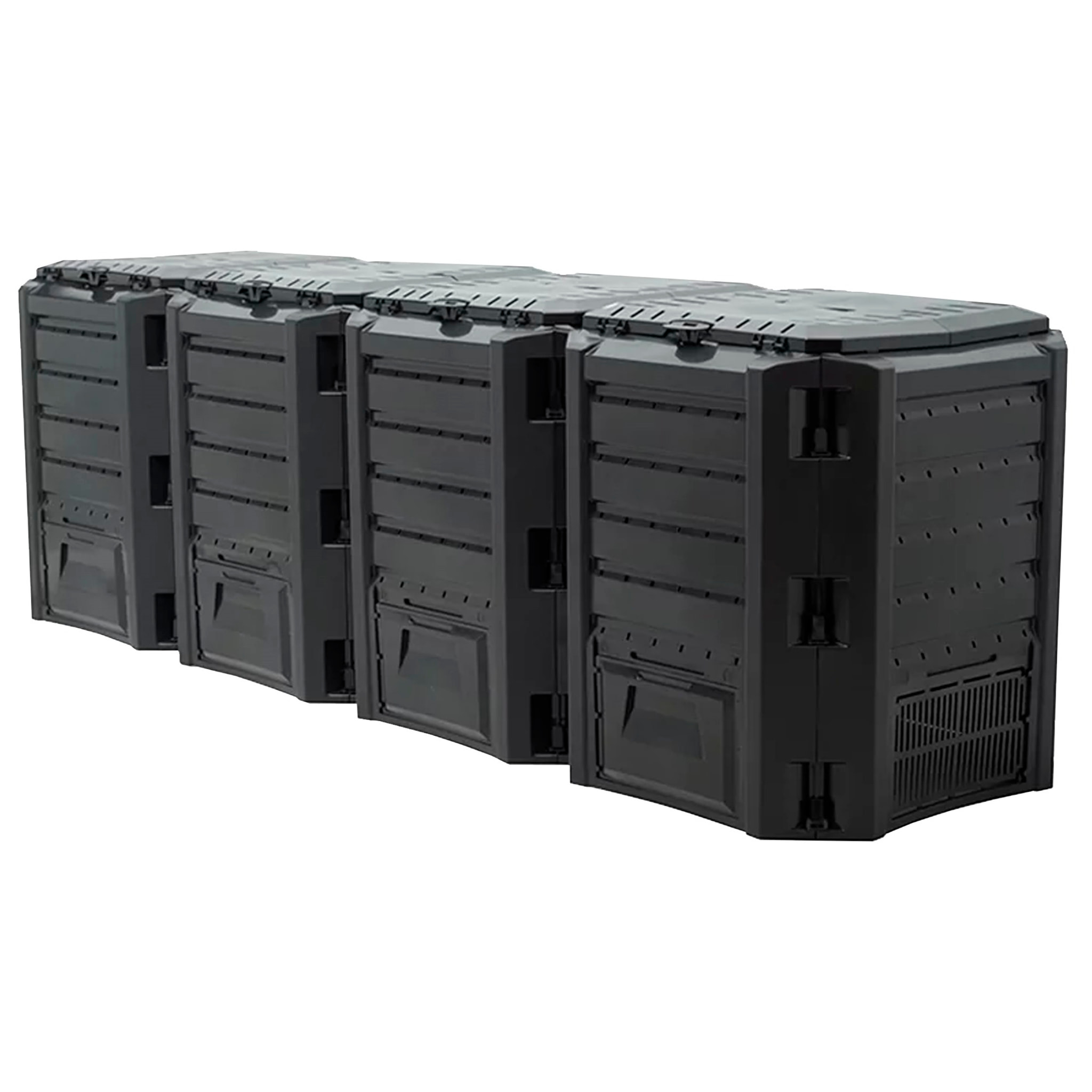 Planta de compostaje module compogreen 1600l., dimensiones (mm) 2610x719x826, color negro