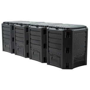 Planta de compostaje module compogreen 1600l., dimensiones (mm) 2610x719x826, color negro