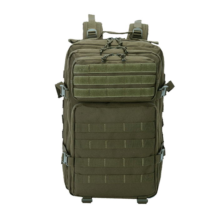 Mochila táctica militar de 45 Litros con sistema Molle de gran capacidad e impermeable. Perfecta para emergencias, días de caza, senderismo y acampadas.