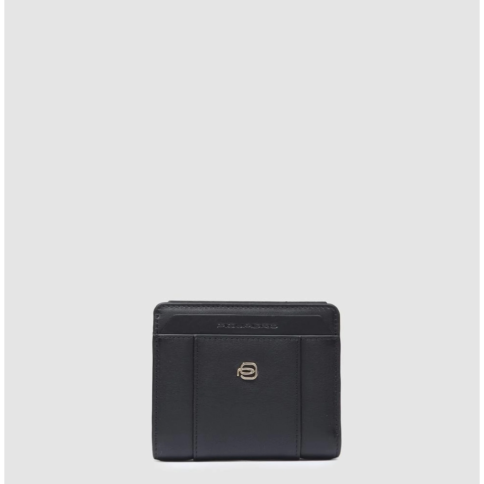 Piquadro Portafogli da in pelle con portamonete, porta carte di credito e protezione RFID