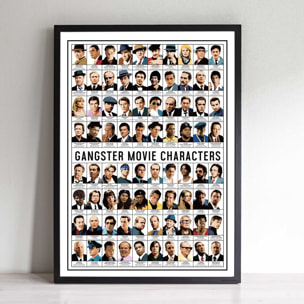 Affiche - Gangster Movie characters - Olivier Bourdereau