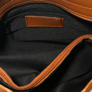 FIRENZE ARTEGIANI Cannobio Borsa Tote da Donna. Vera Pelle Ruga Made in Italy 31x12x22 Cm. Colore: pelle