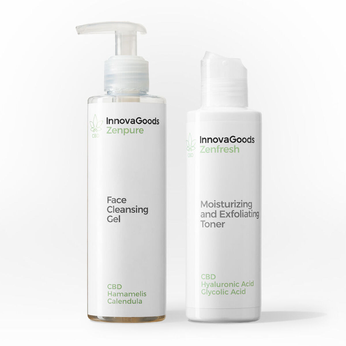 Pack Duo Nettoyage Visage CBD InnovaGoods