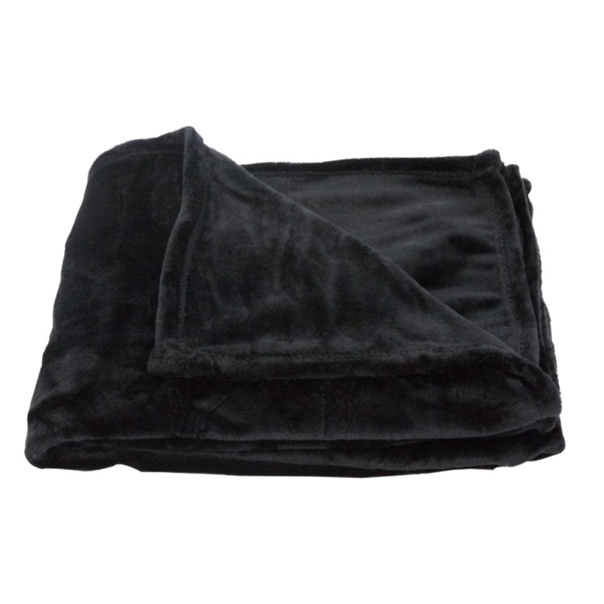 Plaid en polaire uni - Noir