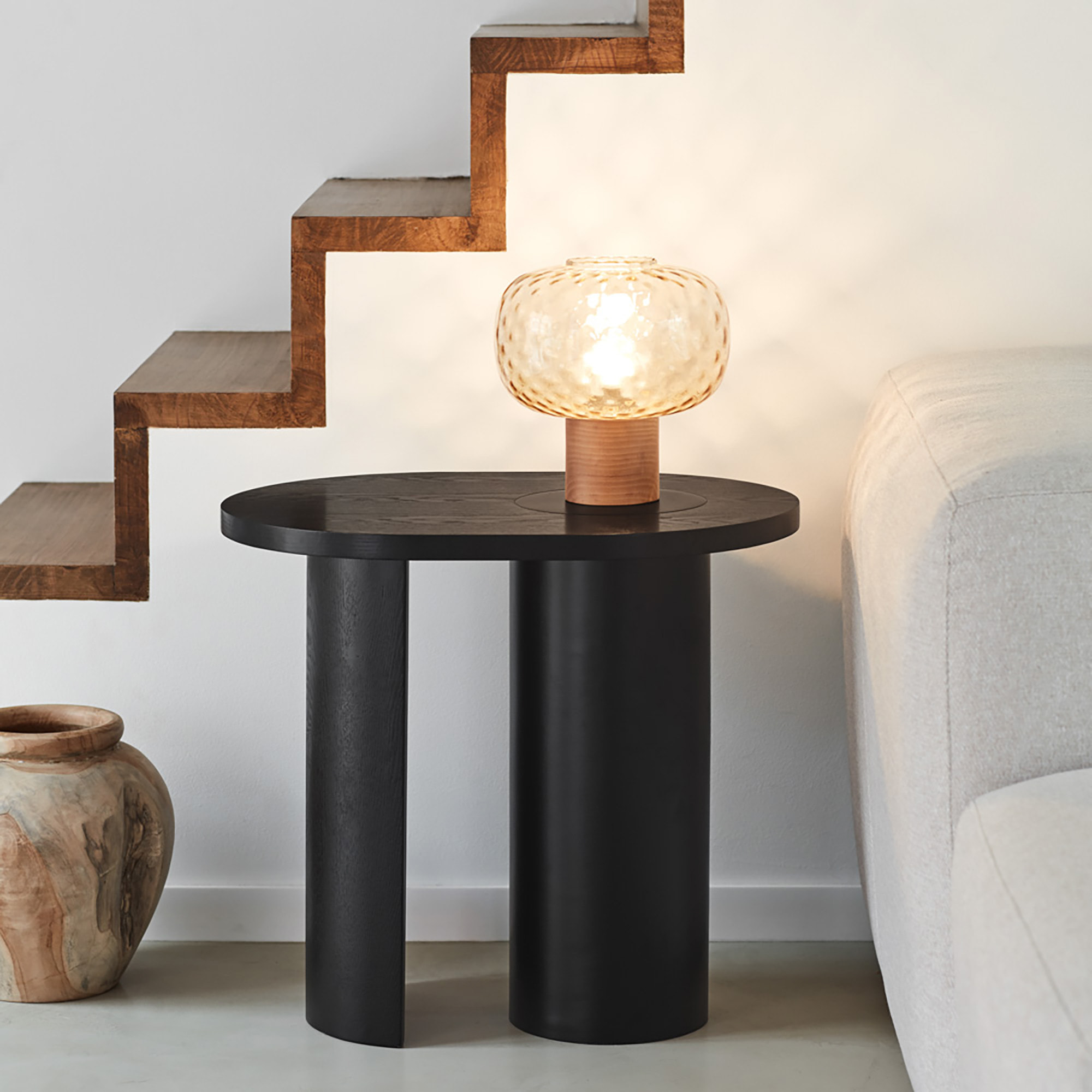 Mesa auxiliar Nori negro